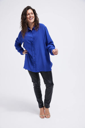 Women's Silk Shirt Button Front