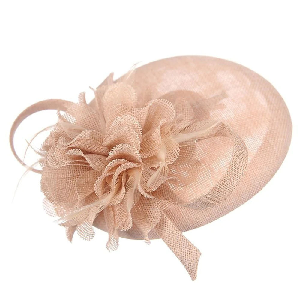 Ruby Rocks Gabella Fascinator - Beige