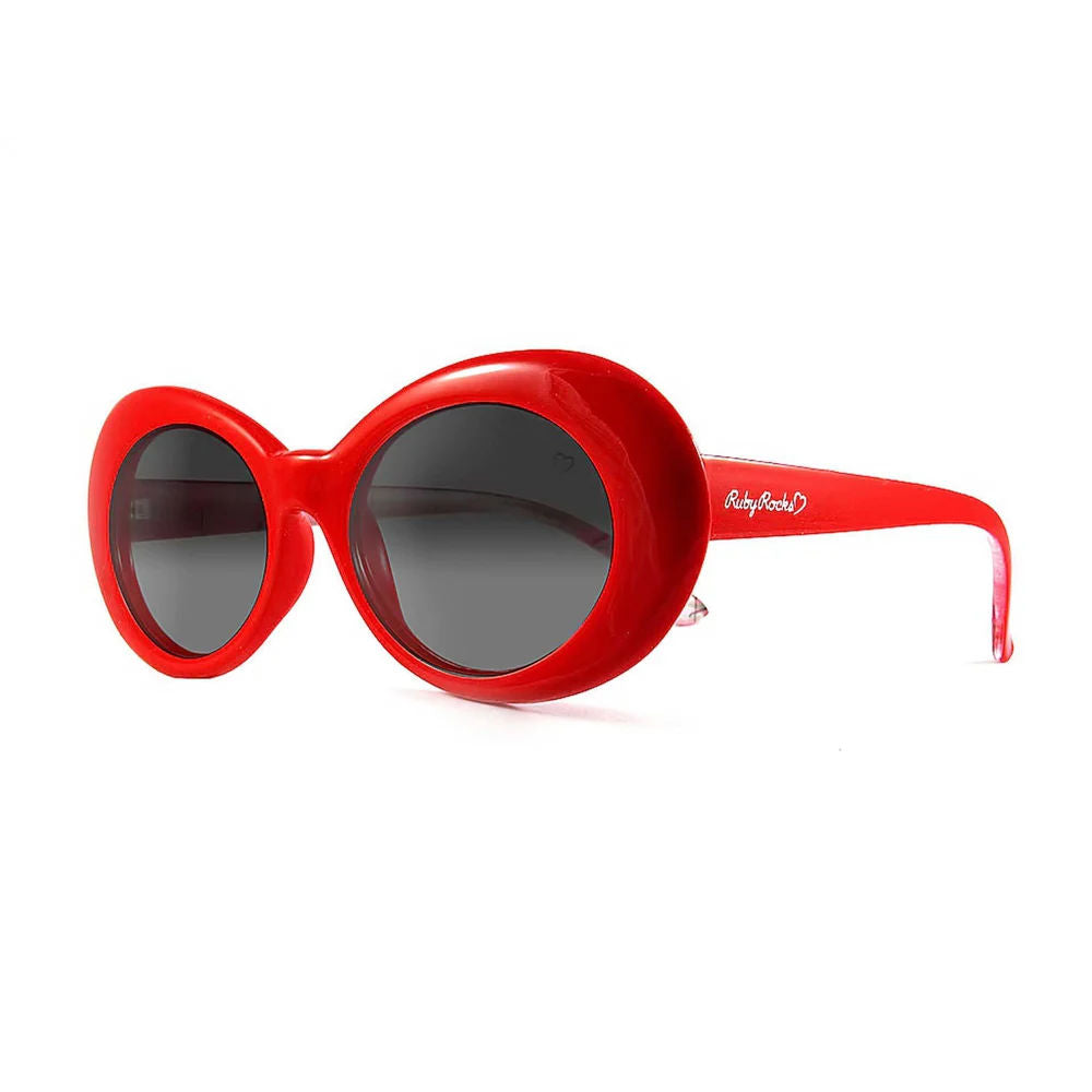 Ruby Rocks Ladies 'Antigua' Oval Sunglasses In Red