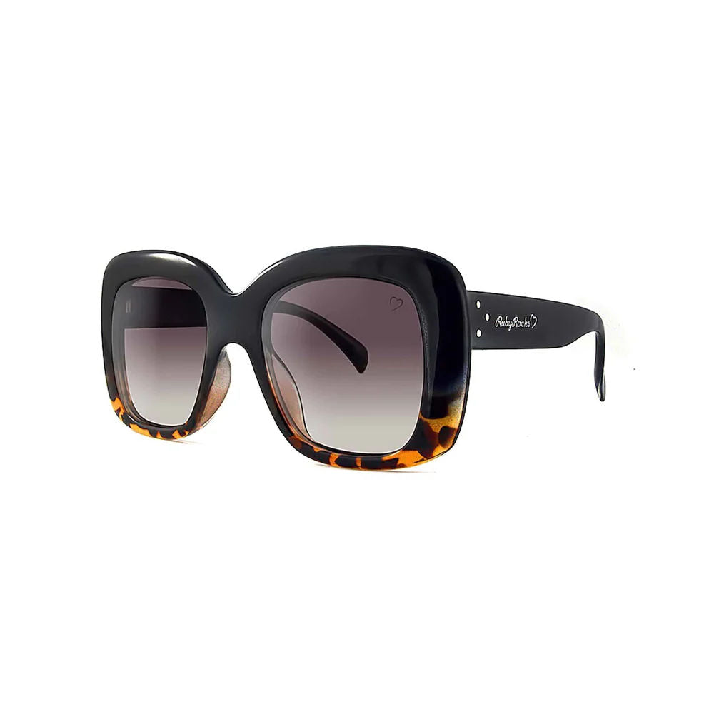 Ruby Rocks Oversized 'Montserrat' Square Sunglasses in Tortoiseshell