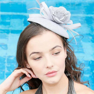 Ruby Rocks Carina Fascinator - Grey