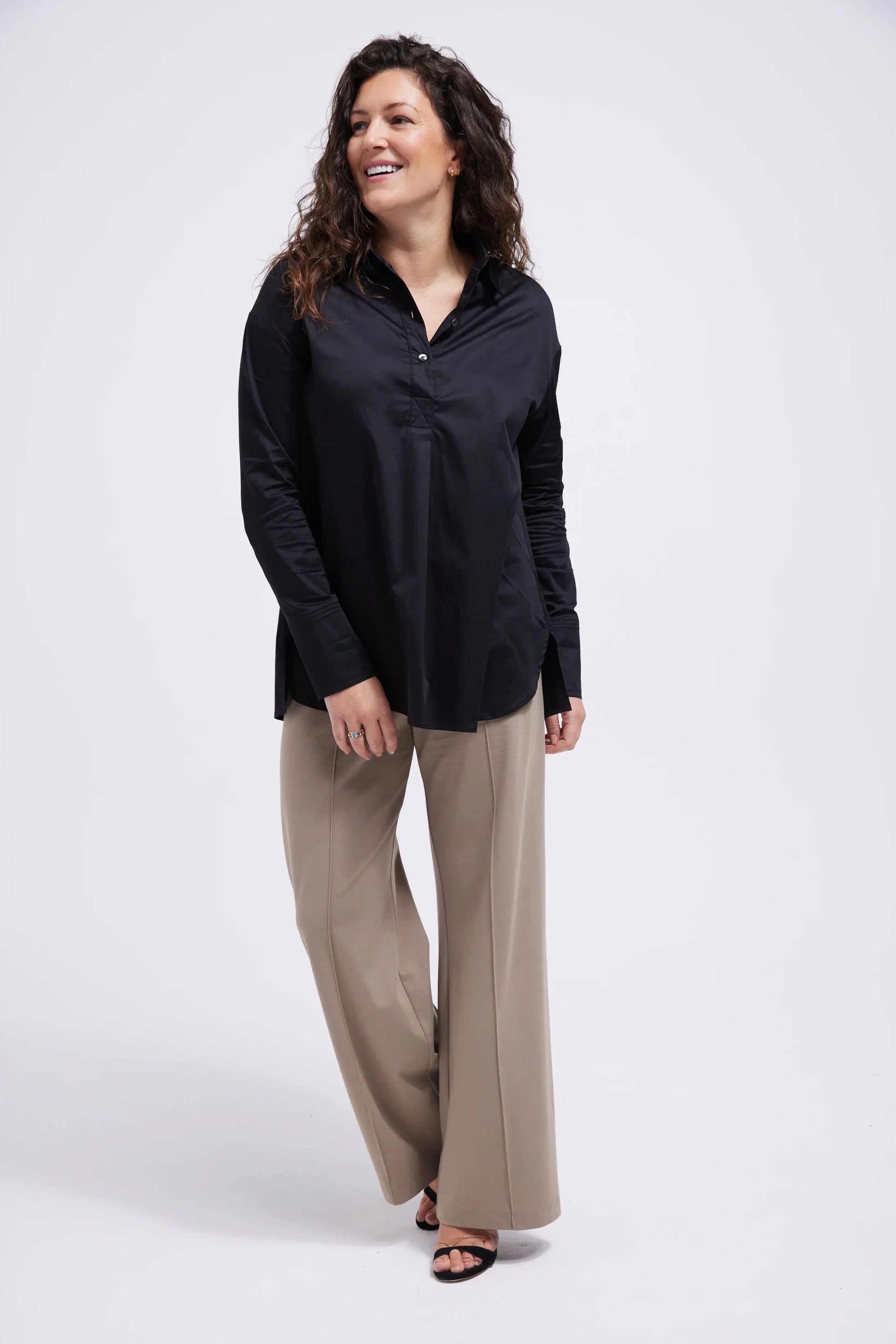 Women's Wide Leg Jersey Trouser