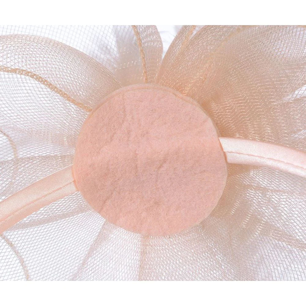 Ruby Rocks Petunia Fascinator - Peach