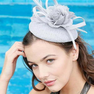 Ruby Rocks Carina Fascinator - Grey