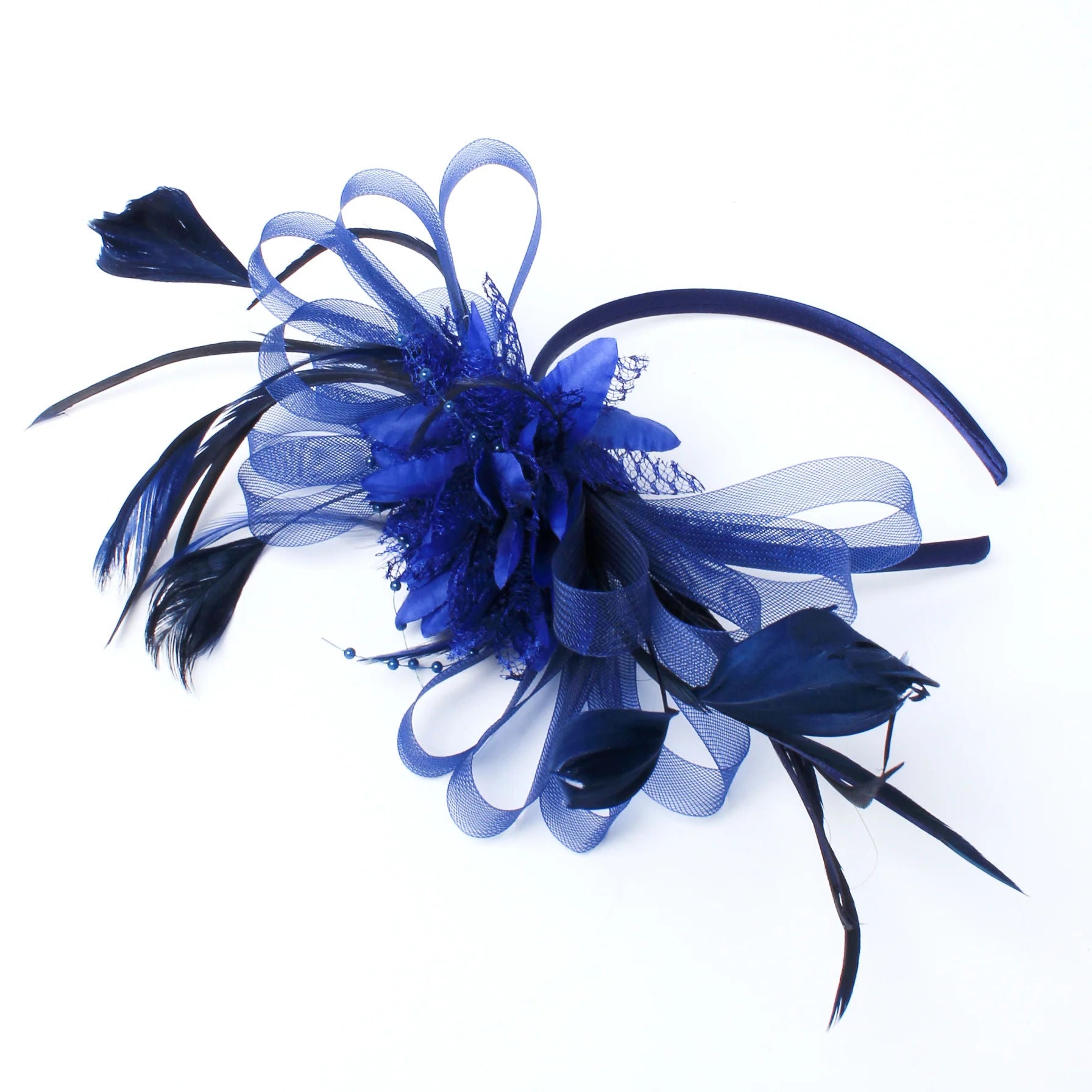 Ruby Rocks Elsie Fascinator - Navy