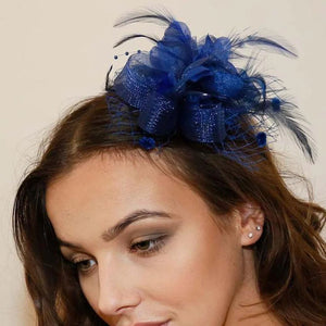 Ruby Rocks Vida Fascinator - Blue