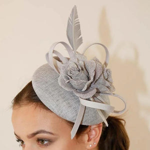 Ruby Rocks Carina Fascinator - Grey