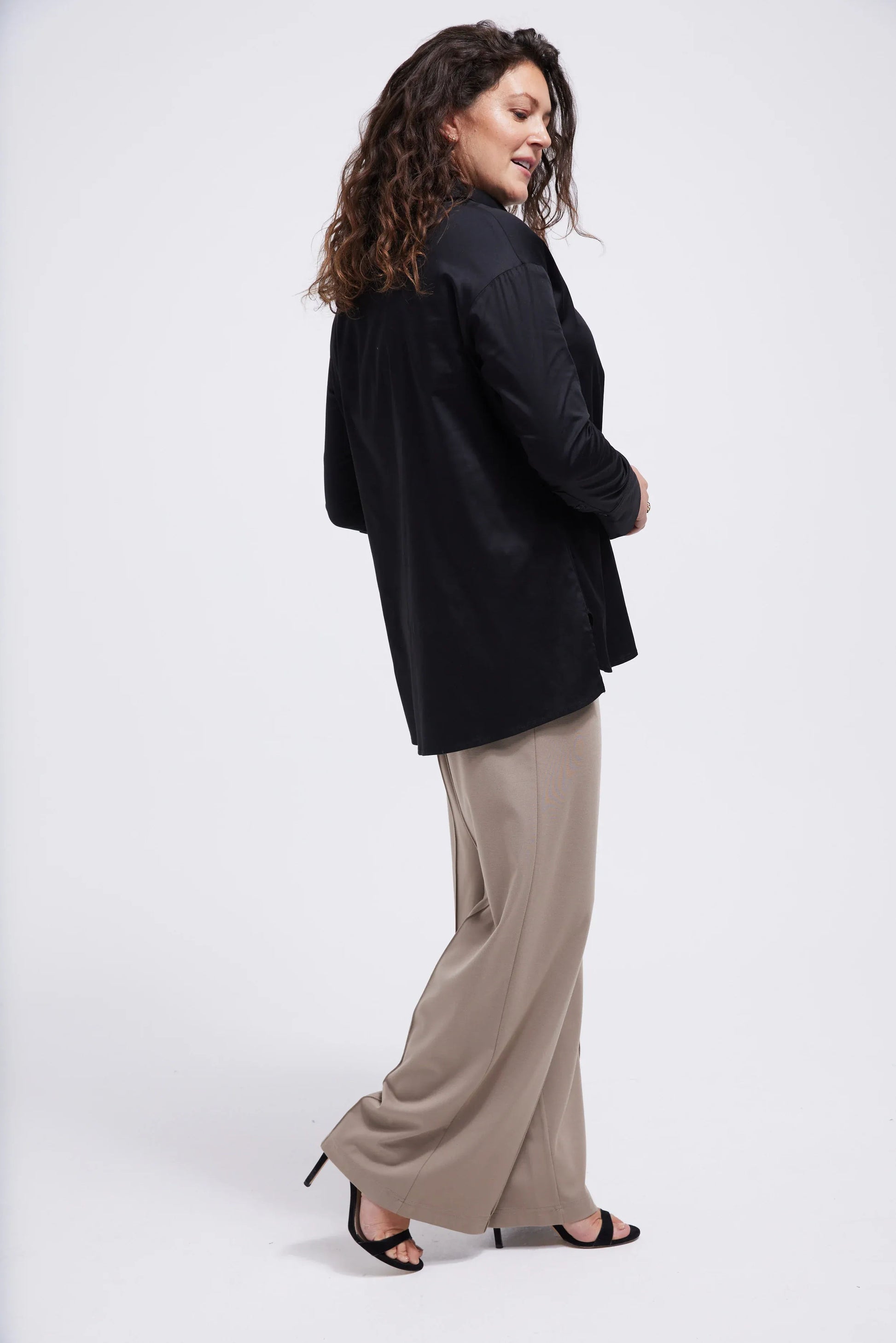 Women's Wide Leg Jersey Trouser