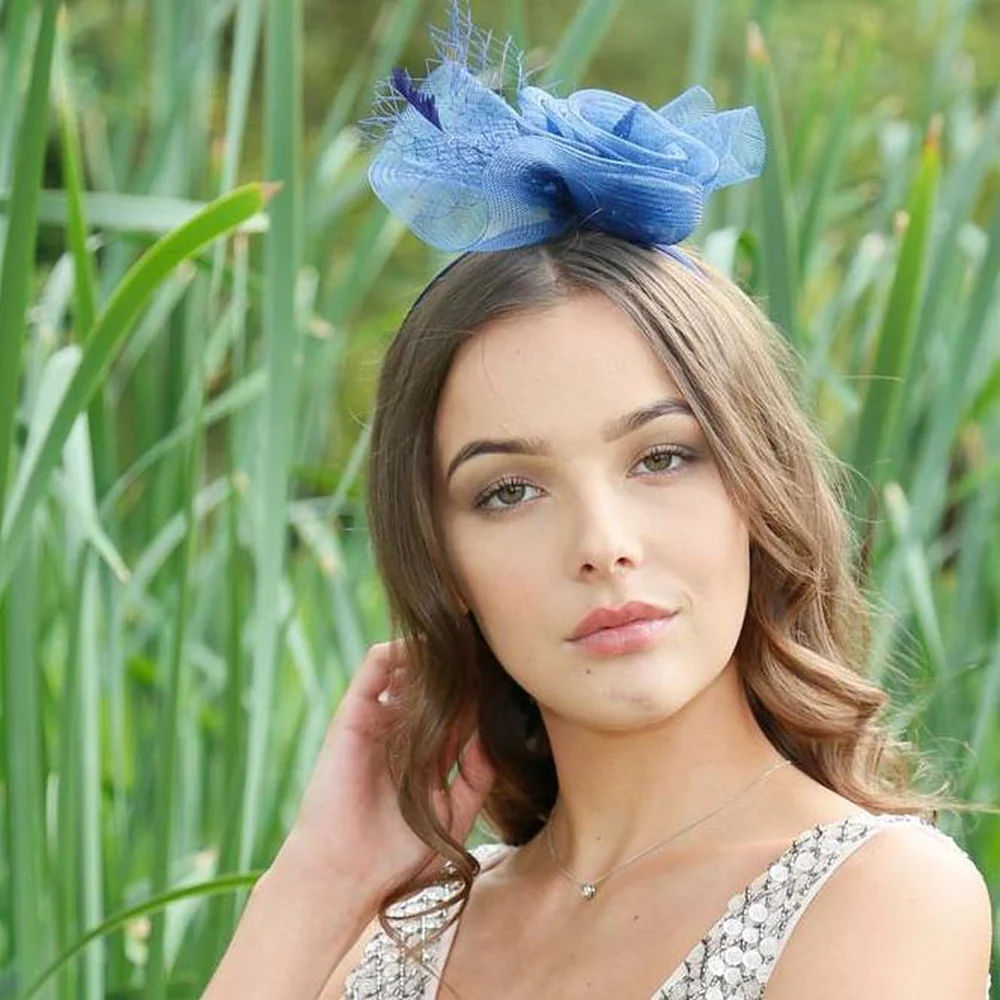 Ruby Rocks Solana Fascinator - Blue