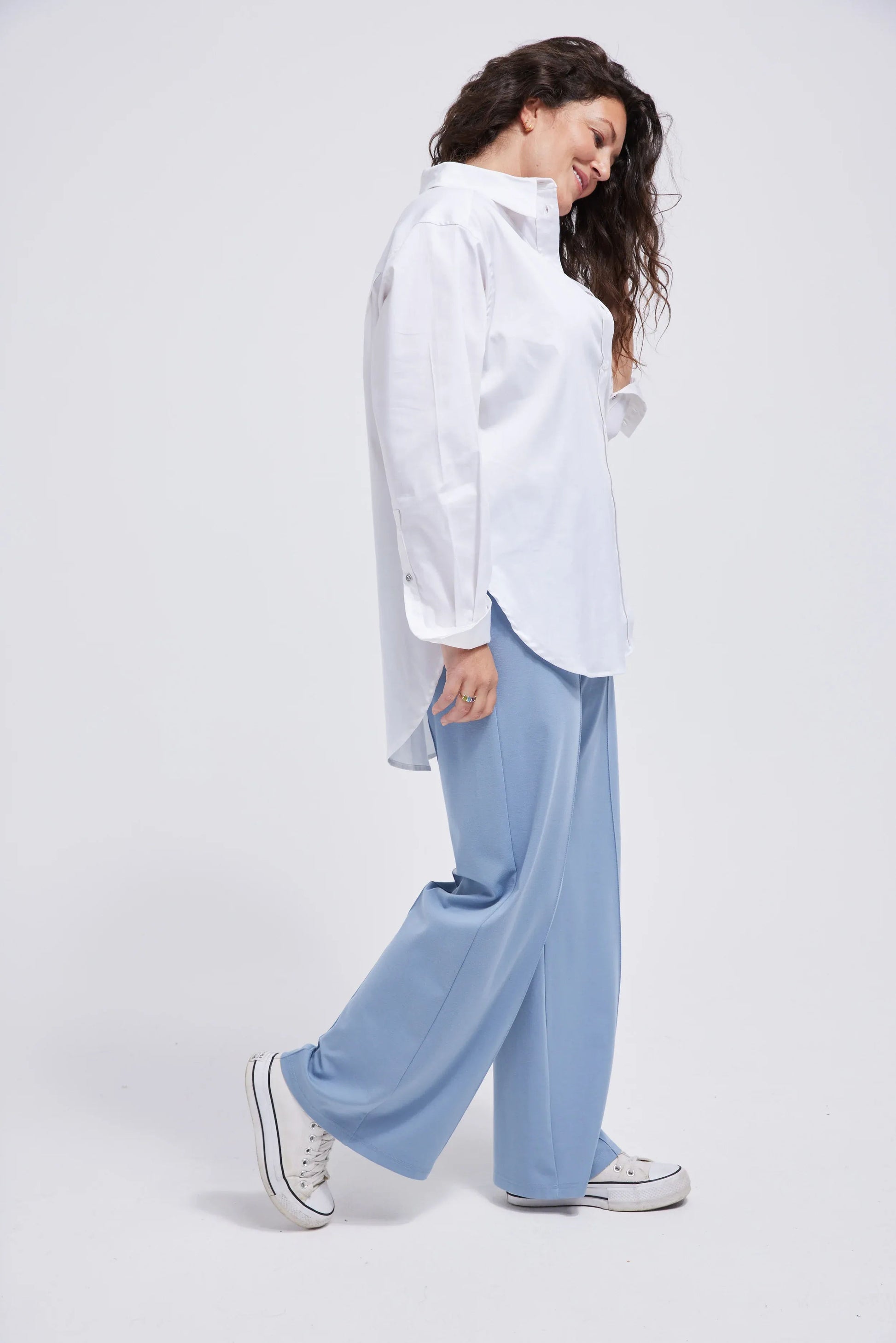 Women's Wide Leg Jersey Trouser